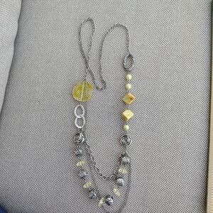 Elegant Silver and Gold Necklace